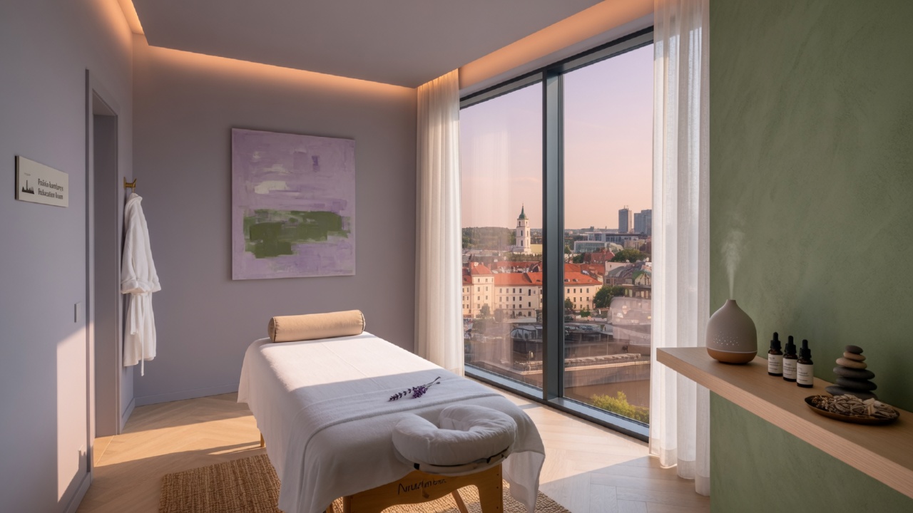 Island Acu Wellness studijos relaksacijos kambarys